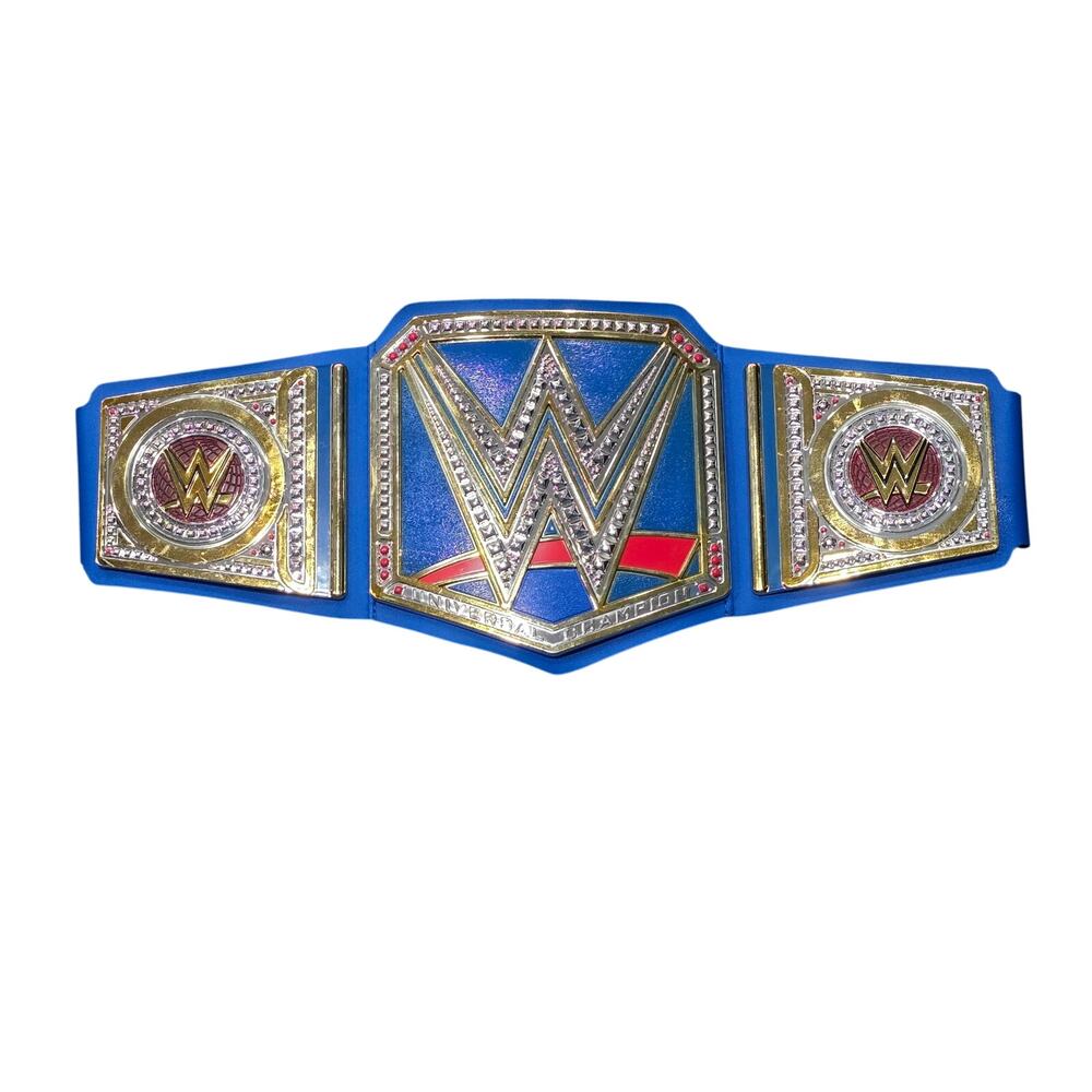 WWE Universal Championship Blue Toy Title Belt | Halloween Costume Accessory